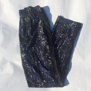 Snake Print Pants with Lace Detailing (& pockets!)